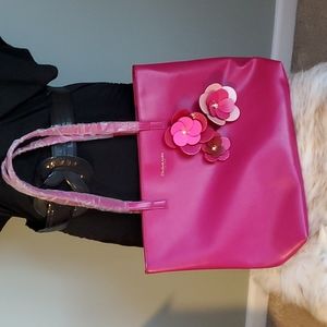 Elizabeth Arden Women's Tote Bag Pink with Flowers New without tags